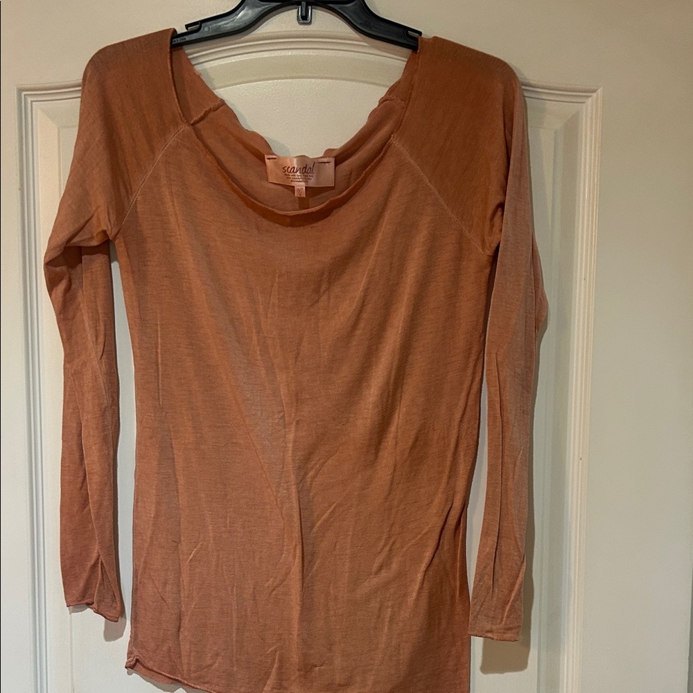 Cozy Rust Long Sleeve Top